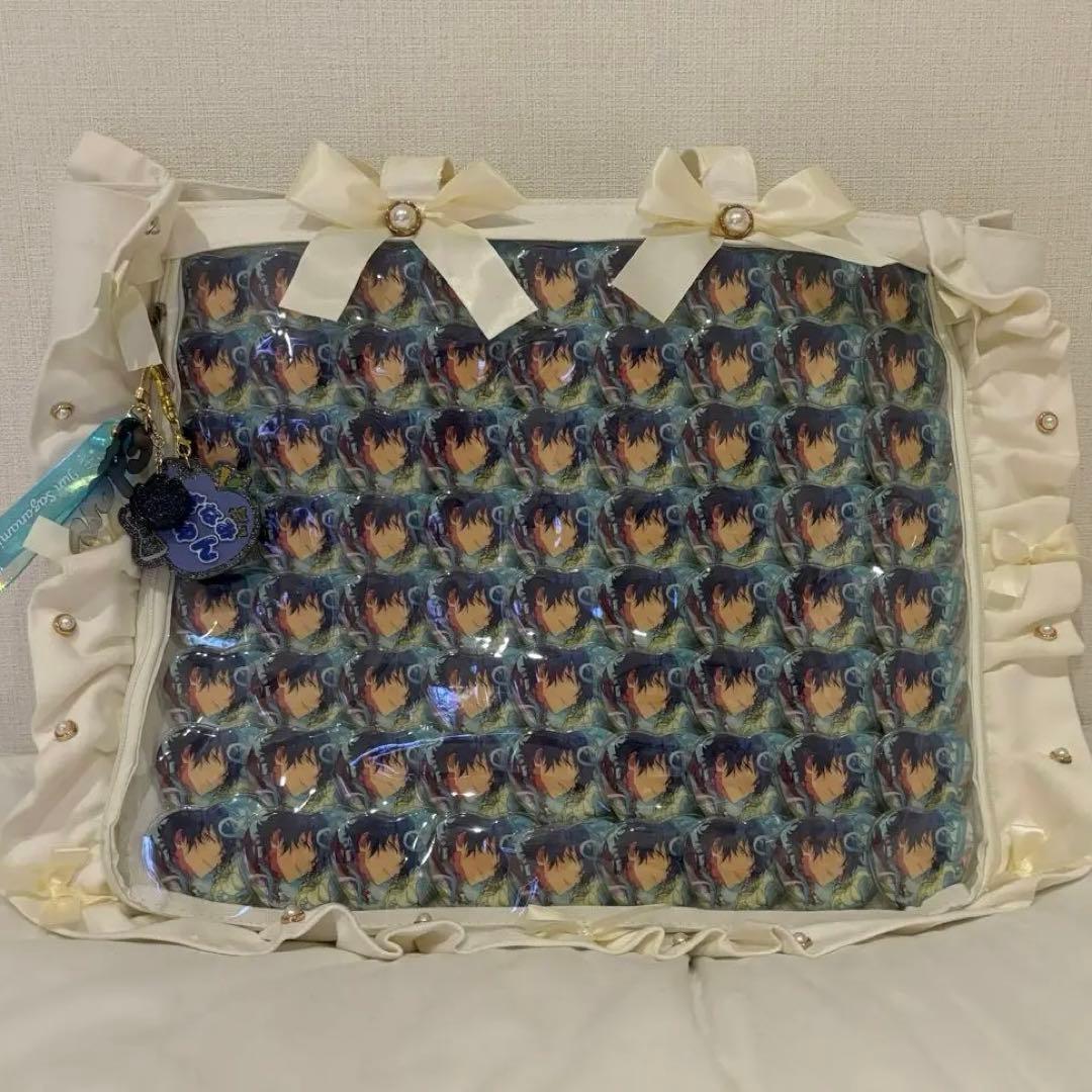 あんスタ 漣ジュン ホワイトデー ハート缶バッジ 痛バッグ A3 あんスタ