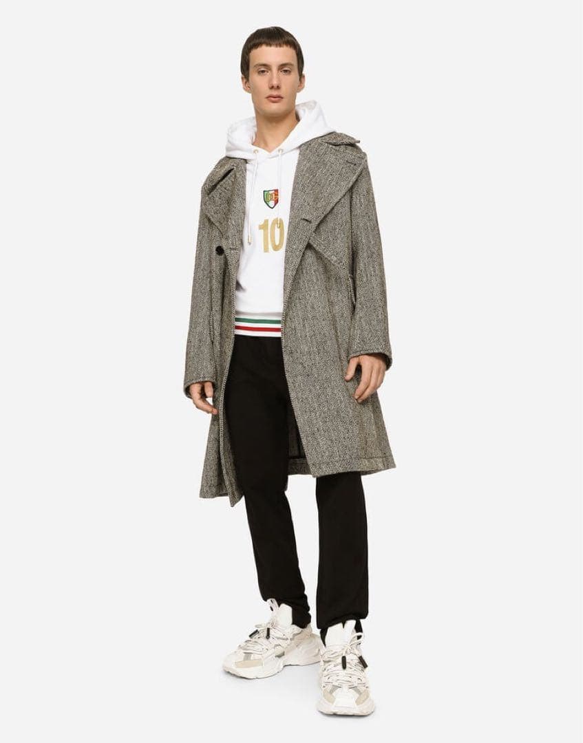 DOLCE&GABBANA イタリア ワッペン 白 パーカー 10番 入手困難