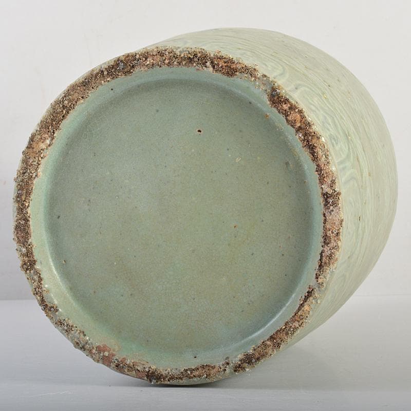 朝鮮美術　李朝　高麗青磁　象嵌龍文瓶　M　R7353B