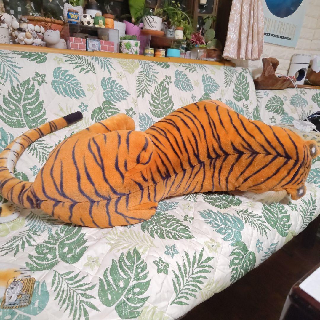 特大リアルタイガーぬいぐるみ！リアルマニアルぬいぐるみマットセット❣