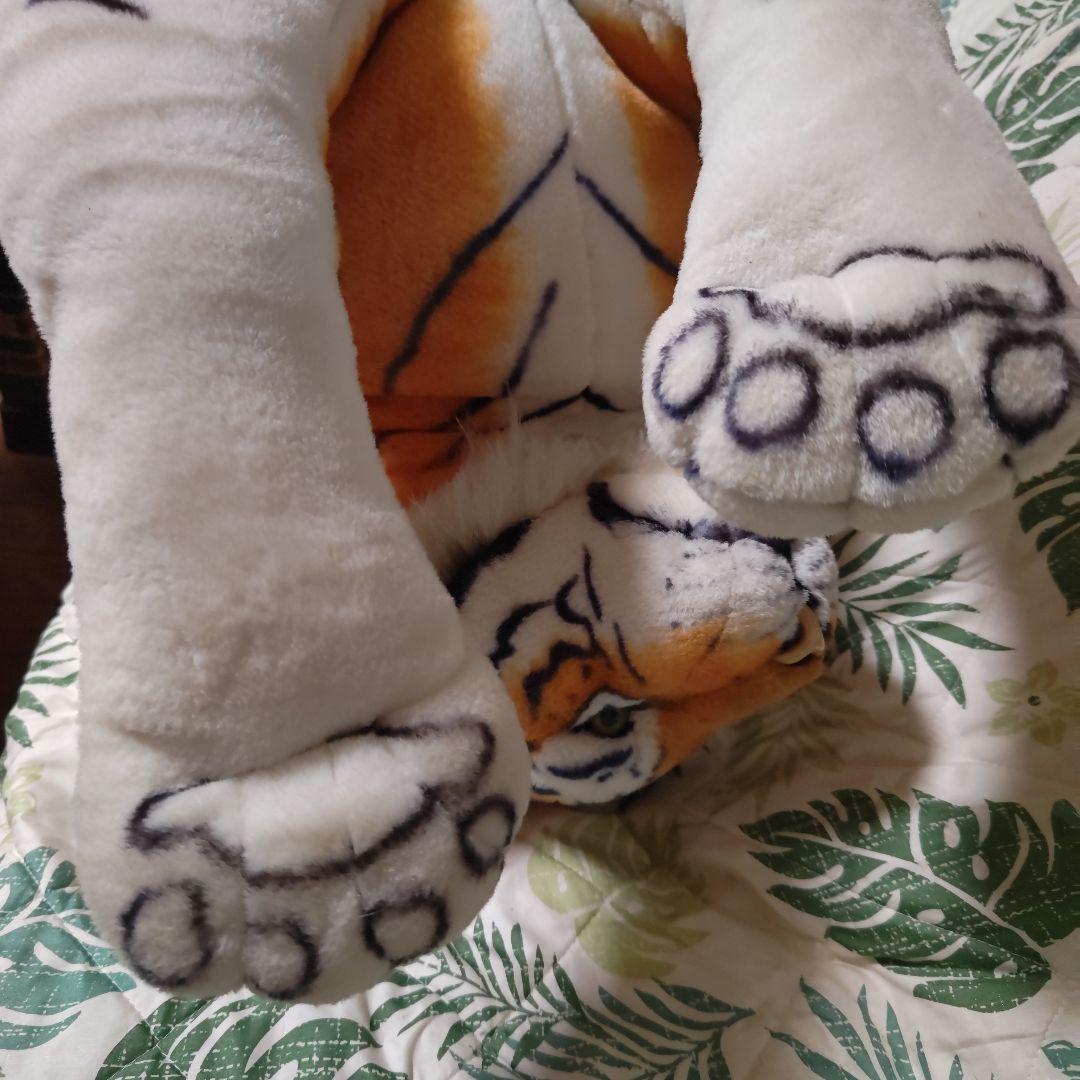 特大リアルタイガーぬいぐるみ！リアルマニアルぬいぐるみマットセット❣