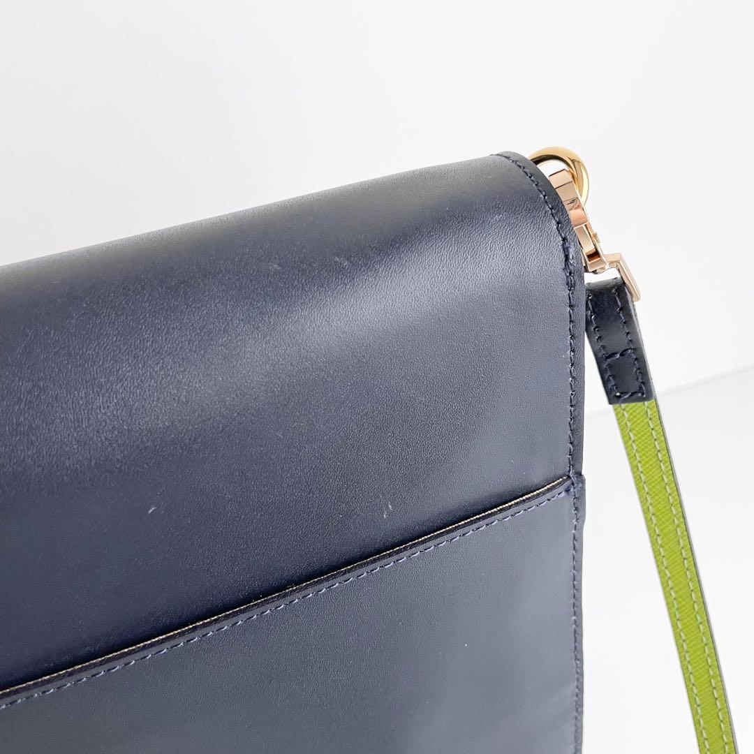 ADMJ ショルダーバッグ レクタングル ヴィッテリアルマ レザー 新品