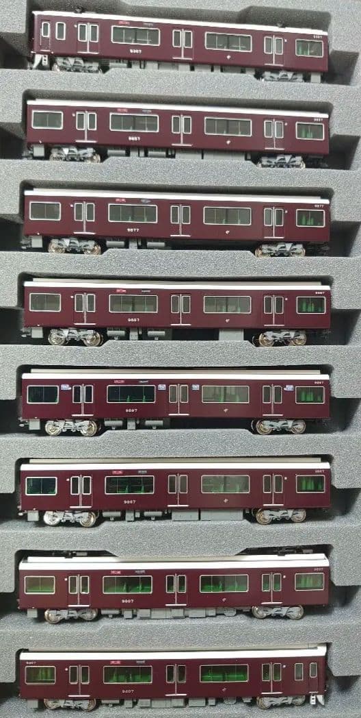 最新8両 阪急 9300系 京都線 10-1822 1823 側面幕仕上品