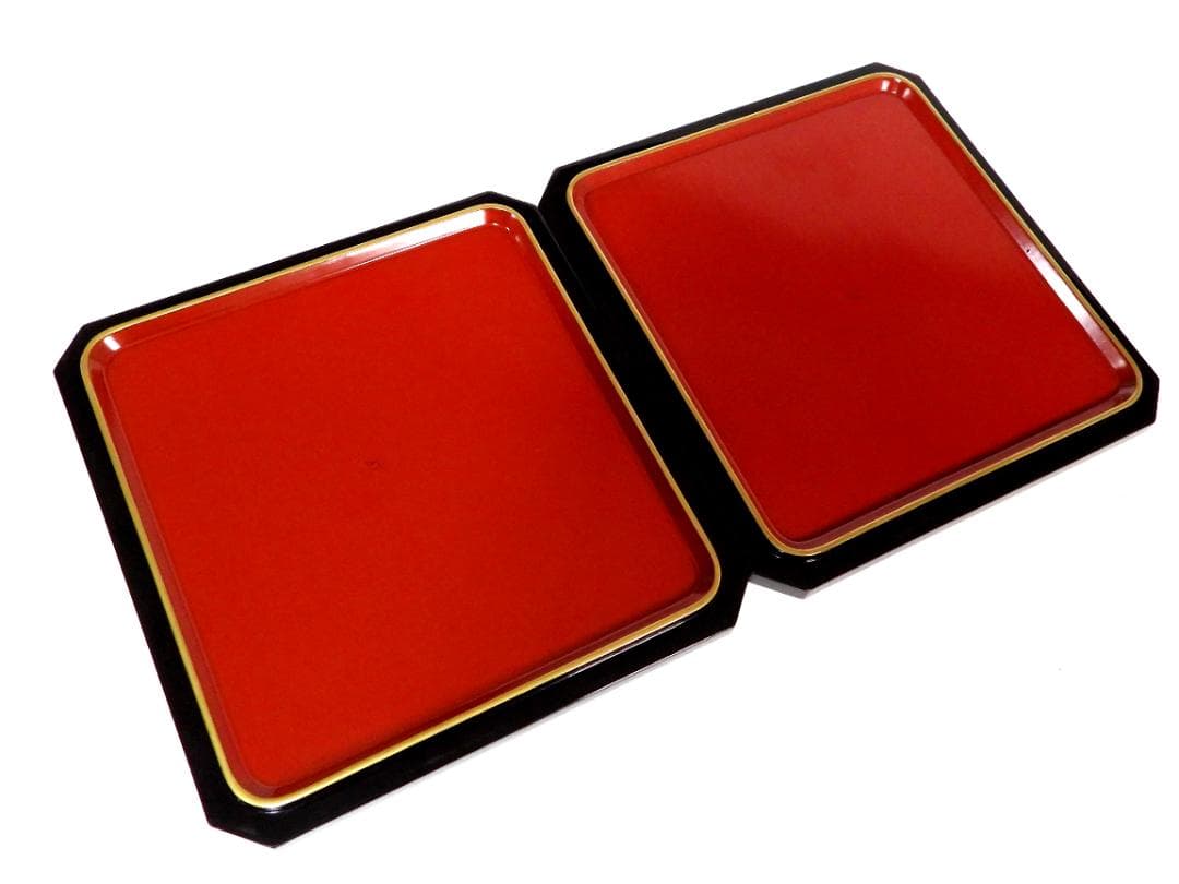 お重箱 5段重 金蒔絵 桜紋　蓋２枚 高脚台付