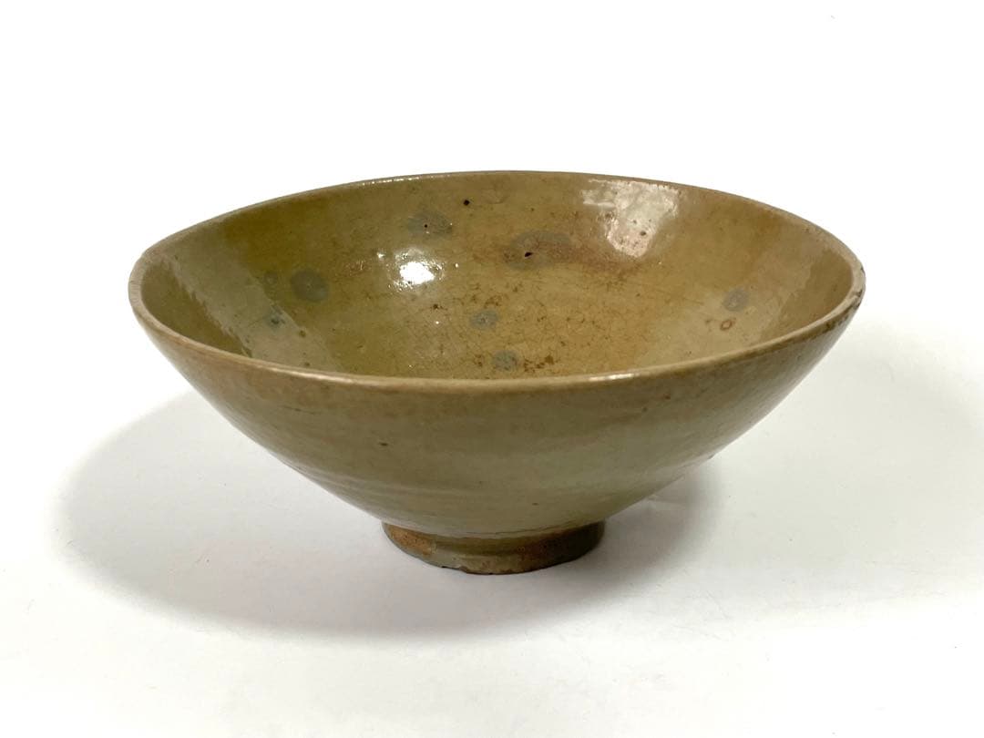 骨董 アンティーク 高麗青磁 茶碗 抹茶碗 茶葉末