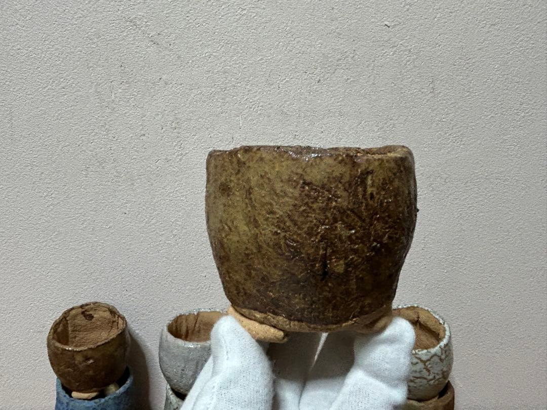 やまちゃん様専用 河井寛次郎作青緑釉彫竹林文四方立皿 検森の中の竹林