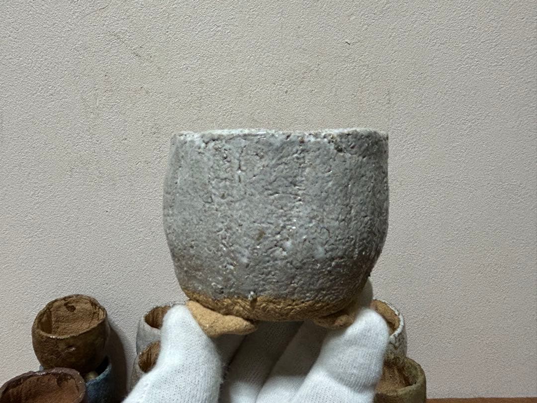 茶道具 古唐津 手付 水指(ZE568)