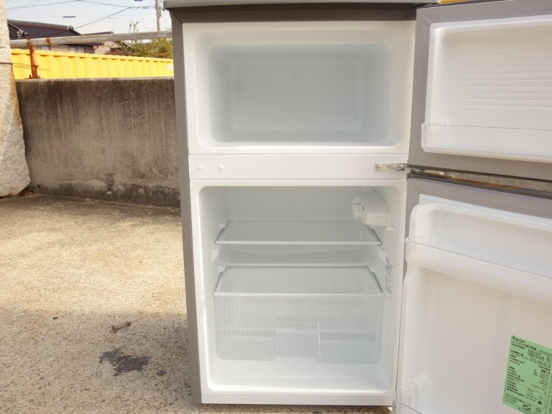 M▽ヤマダ電機 冷蔵庫 90L 2ドア 直冷式 (35011)