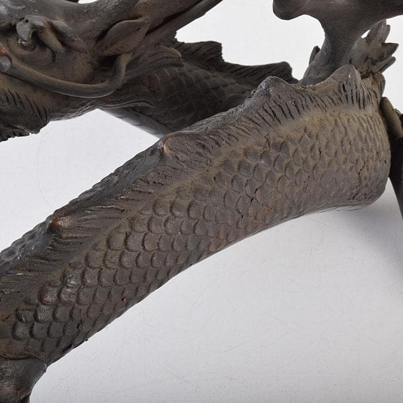 ヤマ様専用 時代金工 古銅 輝銘 宝珠龍 置物 約3.9㎏ F R9062B - メルカリ