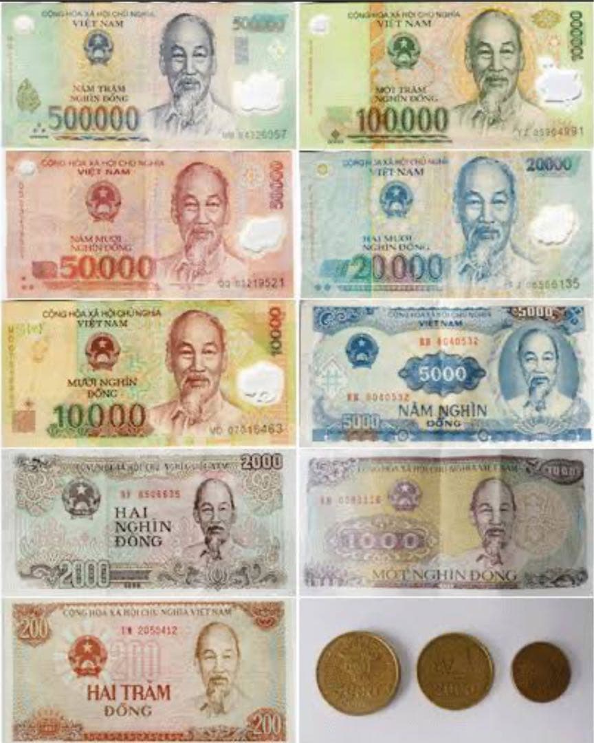 ベトナム 旧紙幣 500000ドン 旧貨幣