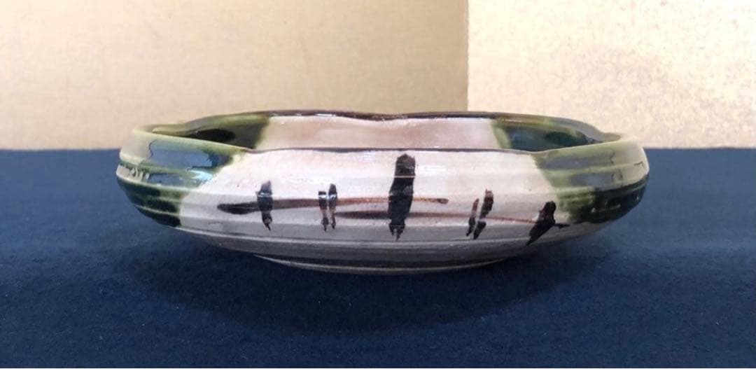 《R》織部 深皿 銘々皿 鉢 向付 10客 懐石 260107か5