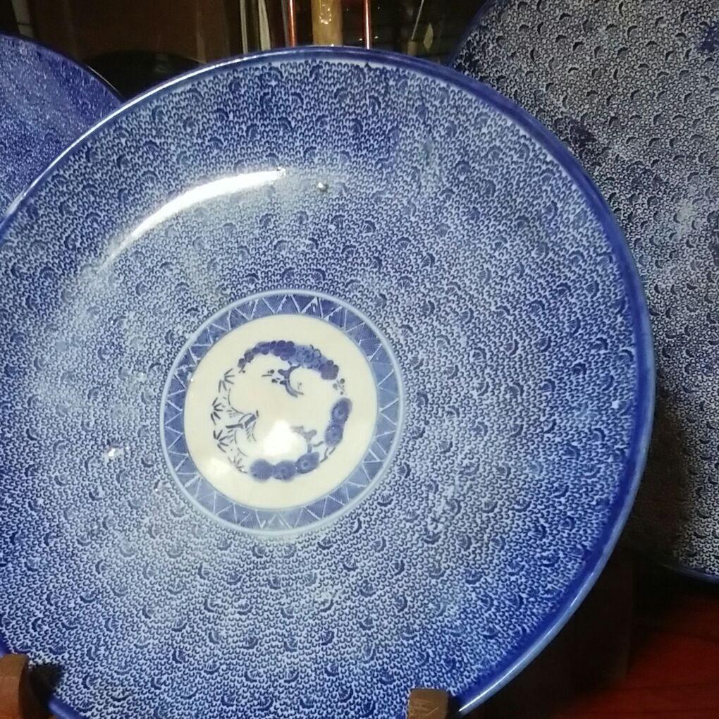 古伊万里 染付 微塵子唐草紋様 - メルカリ