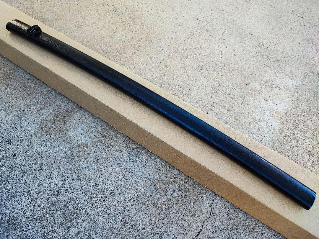 日本刀用鞘 鞘のみ 2尺4寸用 黒石目塗り 日本刀