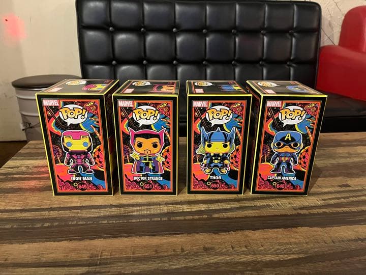 funko pop marvel ファンコ ポップ 4体セット