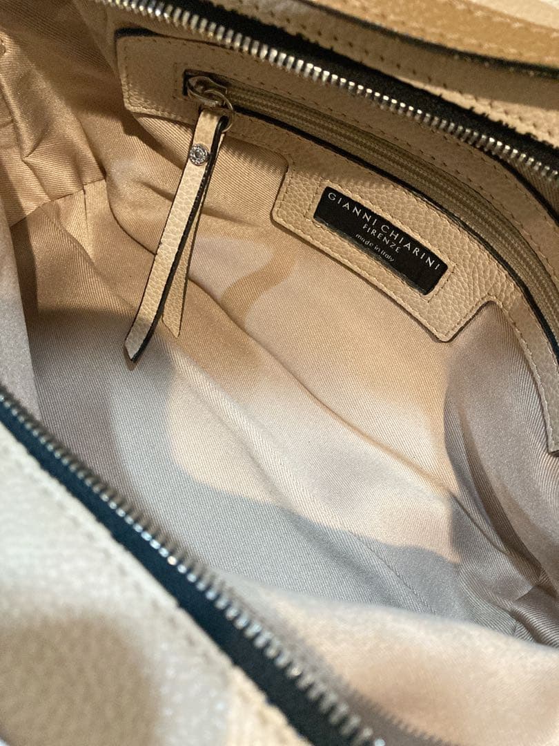 【美品】GIANNI CHIARINI アリファ 2WAY レザーバッグ M