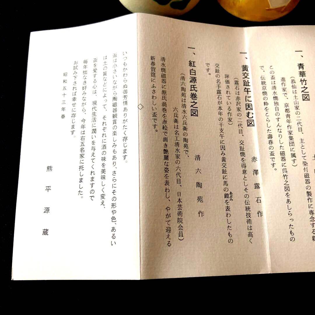 永楽善五郎 近藤豊作 土山恭仙 赤澤露石 清水陶苑 木箱