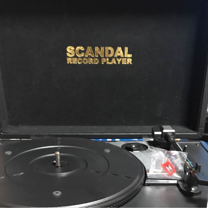 SCANDALスキャンダル〜レコードプレーヤー〜新品未使用品 SCANDALレコードプレーヤー