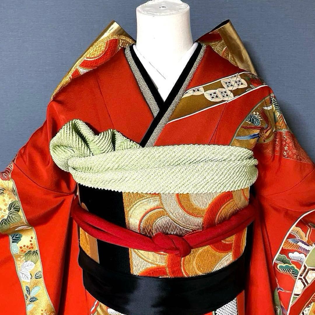 振袖フルセット 高身長 桂由美 手描き友禅 成人式振袖 振袖 裄丈70