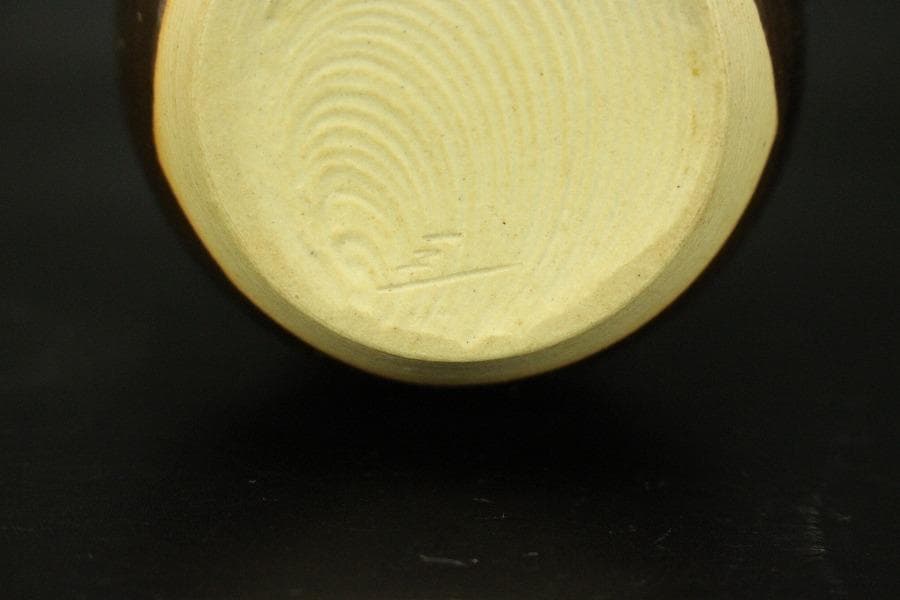 茶道具 肩衝茶入 良蓋 仕服 共箱(RC940)