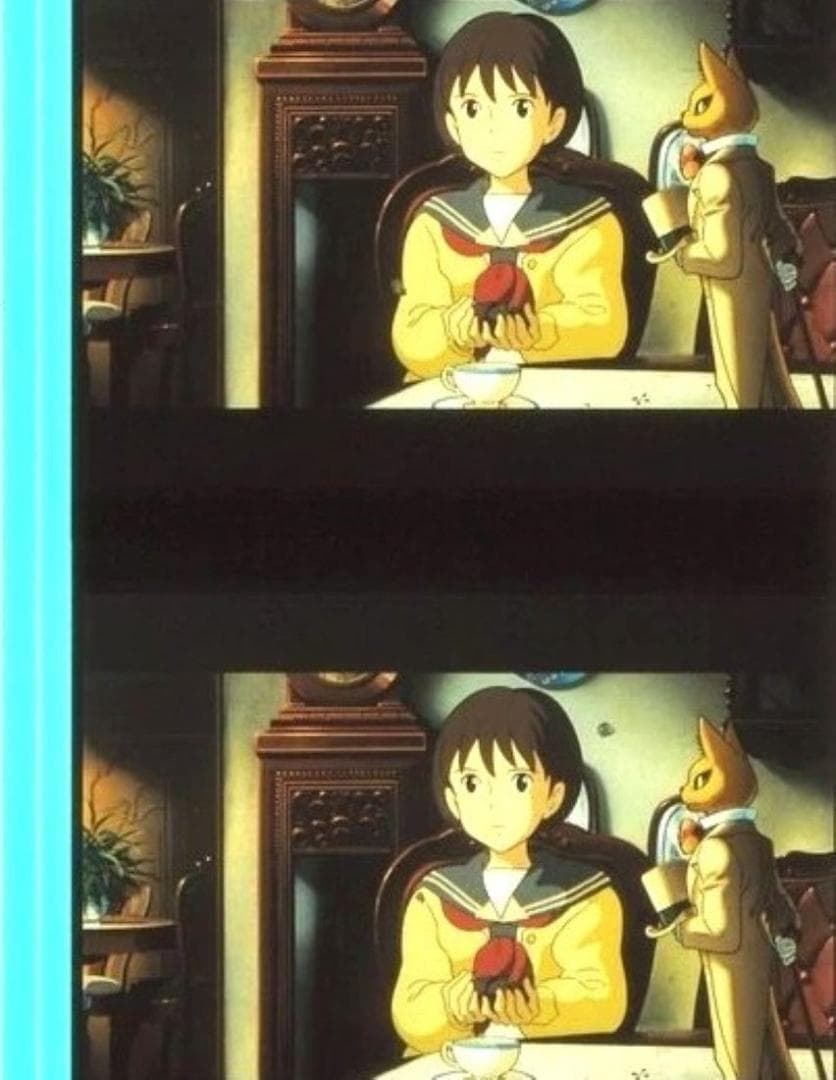 耳をすませば 35mm映画フィルム 連続5コマ 本名陽子 月島雫 スタジオ