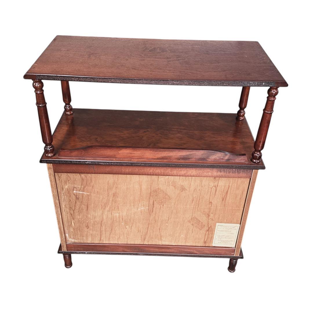 四国工芸◎木製 キャビネット◎ガラスコレクションケース 飾棚