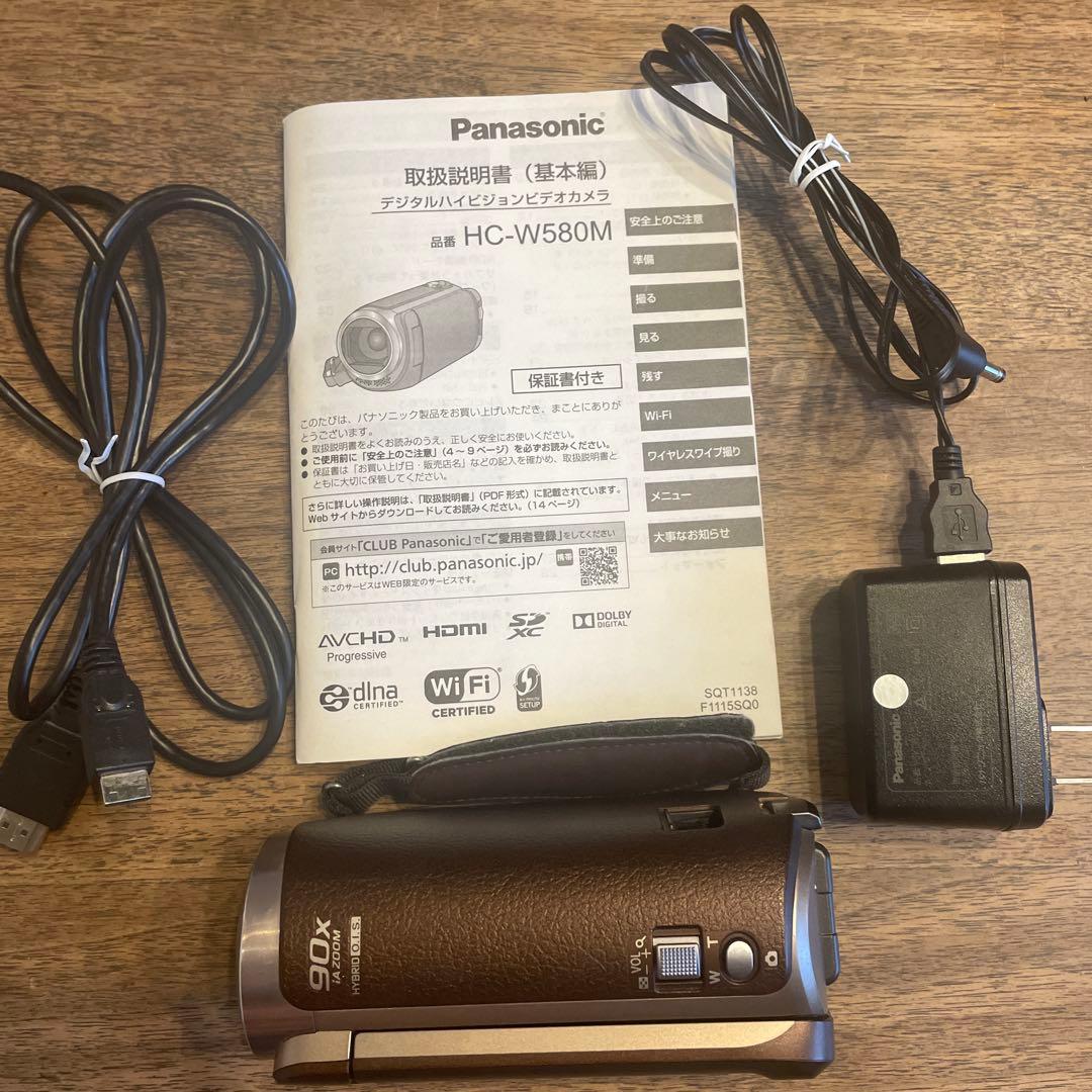 パナソニック HDビデオカメラ ブラウン HC-W580M