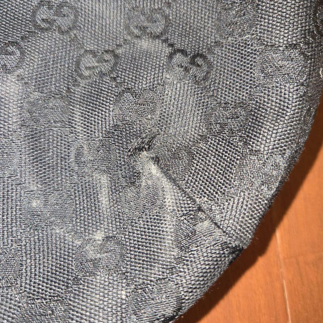 GUCCI 黒 ショルダーバッグ キャンバス