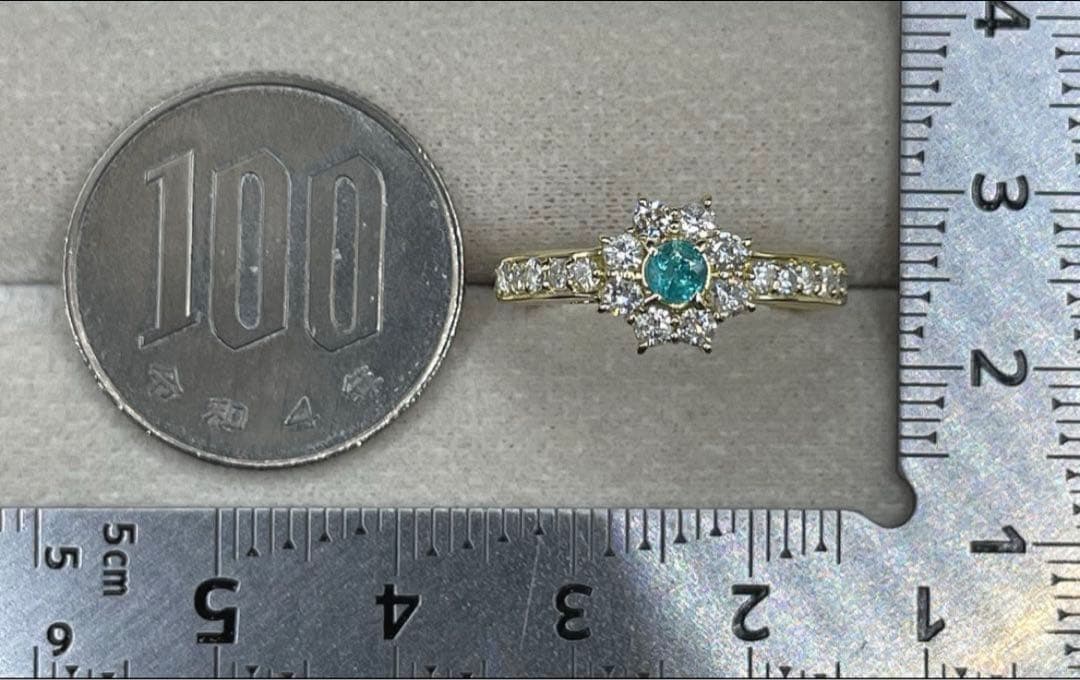 専用JK503★高級パライバトルマリン0.144ct D0.55ct リングソ付