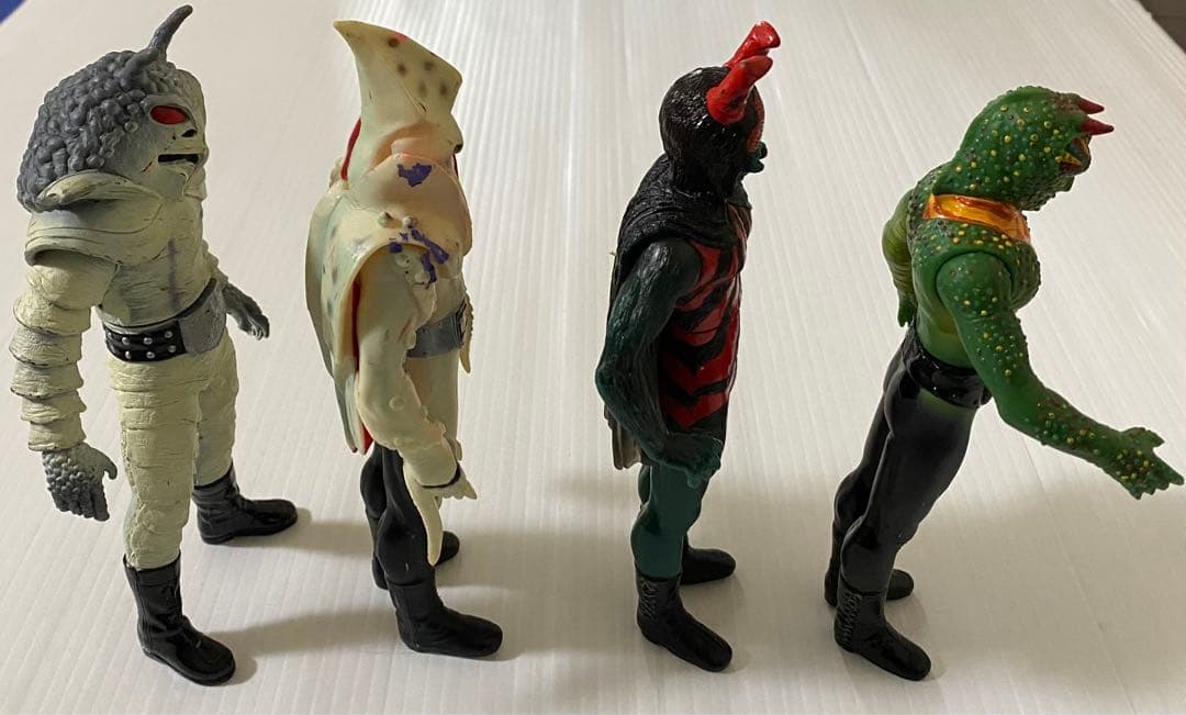 仮面ライダー怪人 ザンジオー イカデビル 蜘蛛男 死神カメレオン 硬質