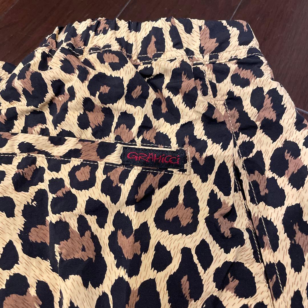 グラミチ ニコアンドヒョウ柄 サルエルパンツ 調整可能ベルト付き