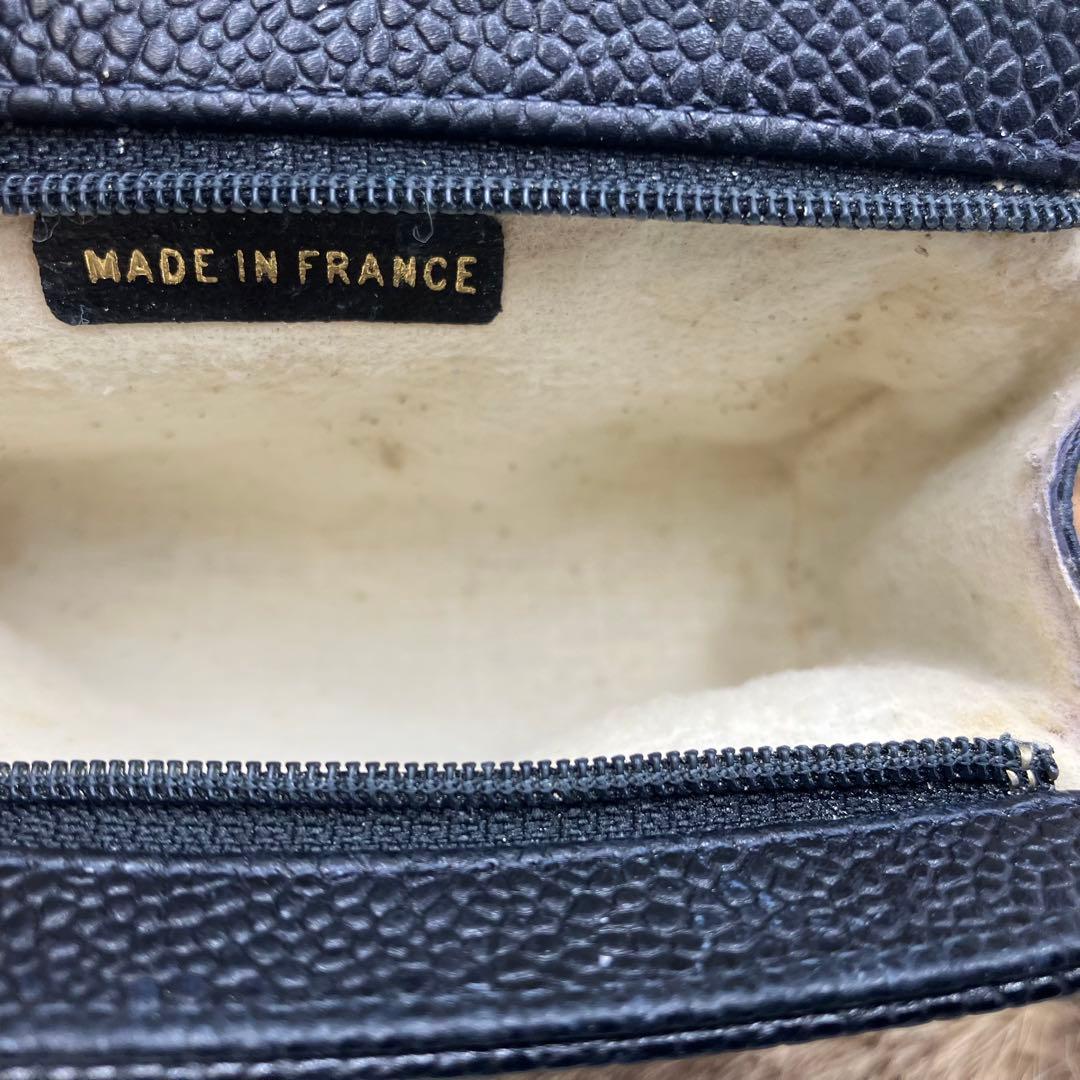 【希少7桁2番台】CHANEL シャネル デカココ　キャビアスキン ブラック