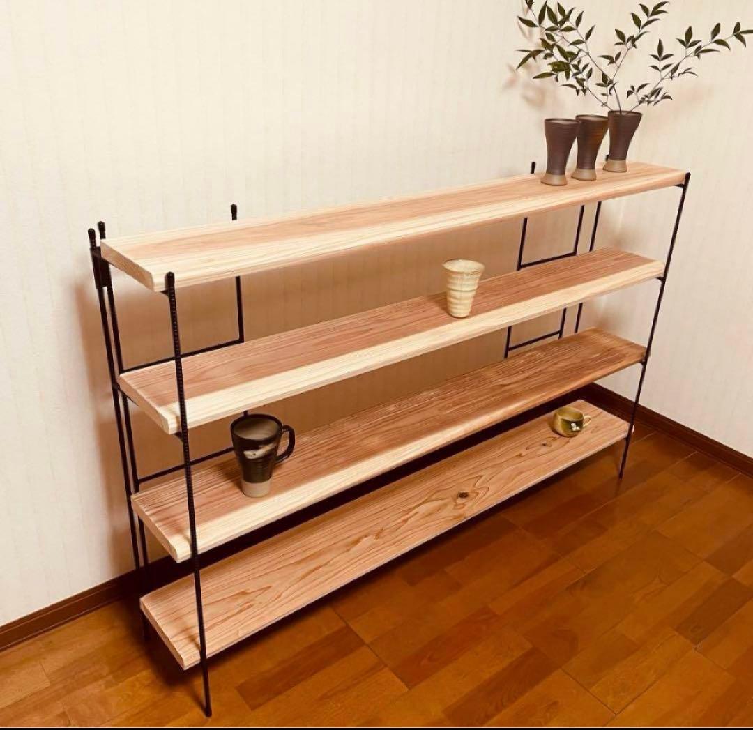 チーコ様専用 手作りアイアン家具 折り畳みラック アンティーク 鉄脚