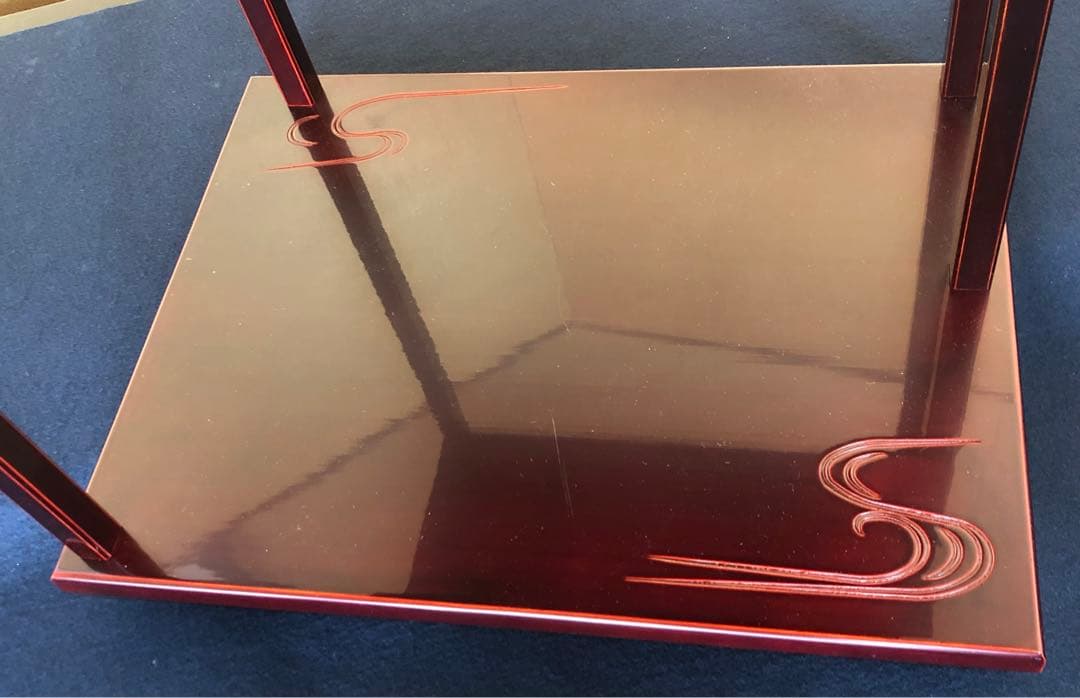 《レ》茶道具 鵬雲斎好 山雲棚 組立式 元箱　251118え3