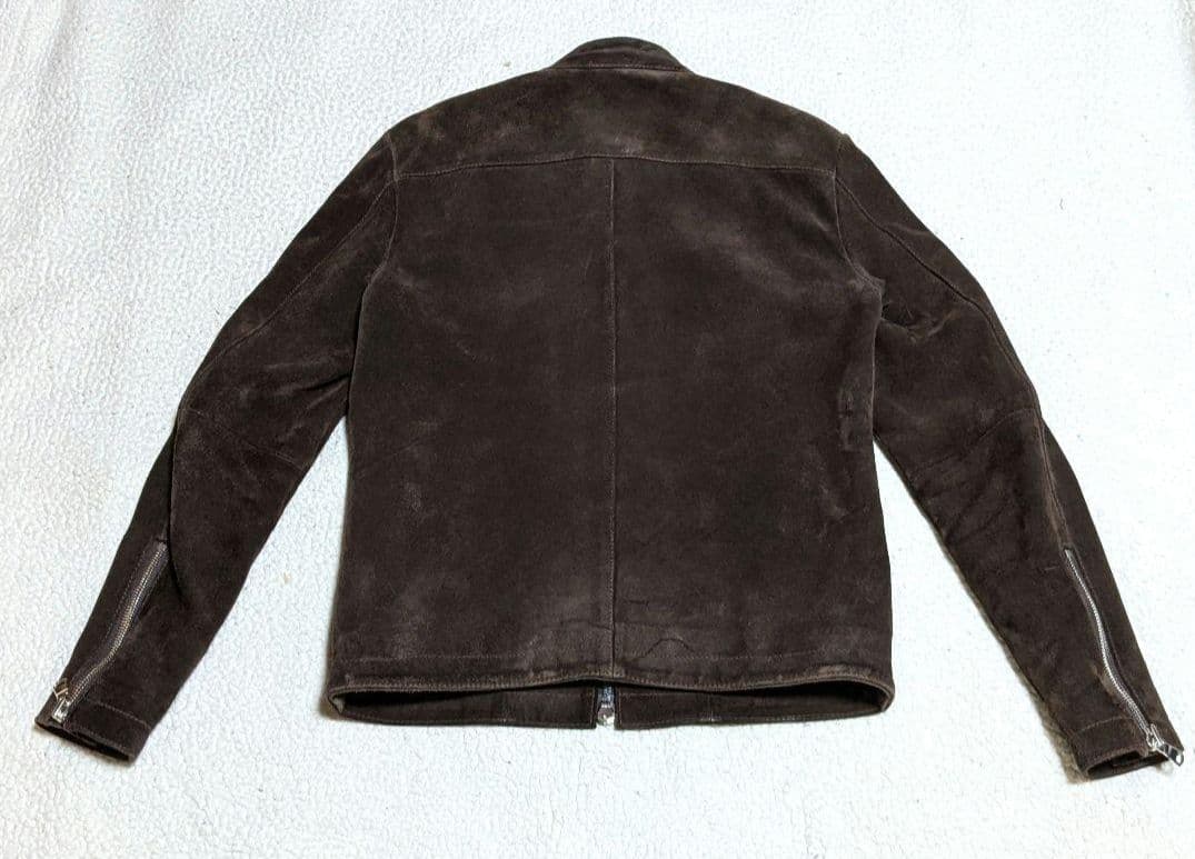 9月限定！】UNITED TOKYO スウェードシングルライダース ブラウン