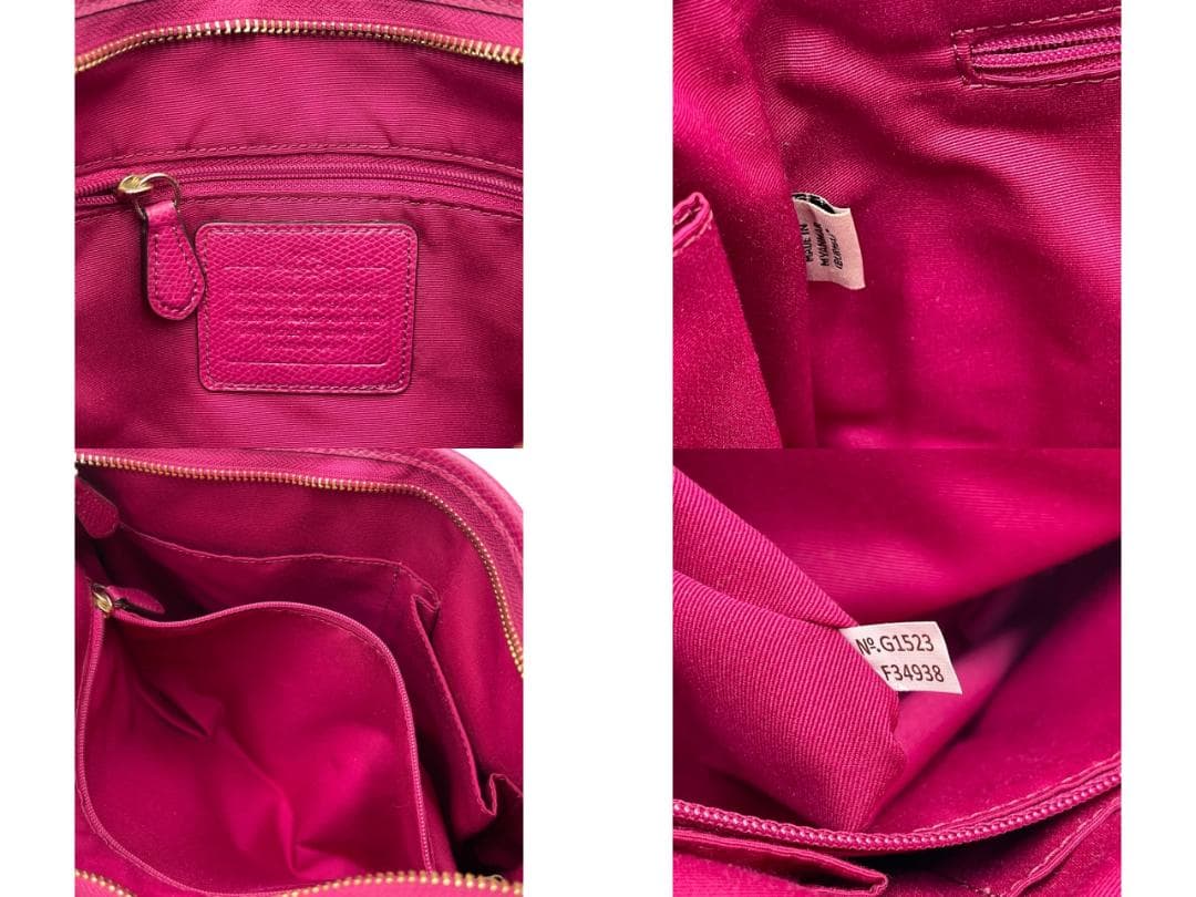 COACH F34938 シグネチャー ショルダーバッグ 斜め掛け PVC