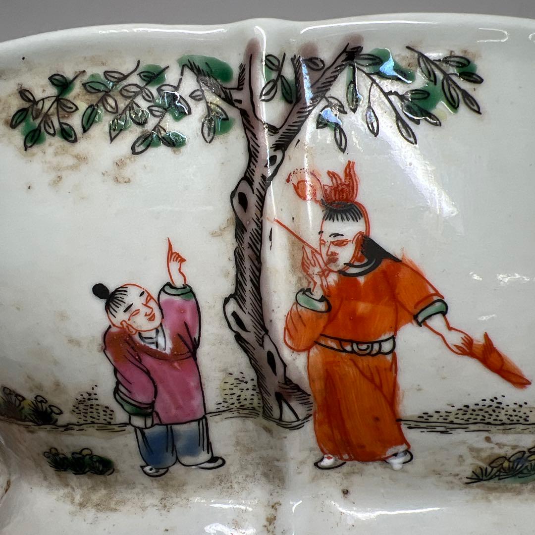 中国清時代 大清同治年製 粉彩大鉢 幅27.2㎝トヒチサ 東な7-1201⭐︎2F