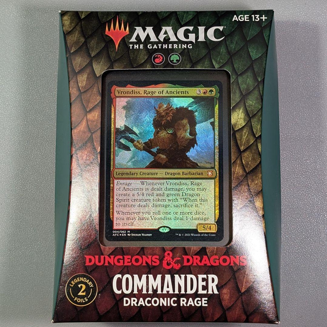 未開封】フォーゴトン・レルム探訪 統率者デッキ ドラゴンの怒り英語版