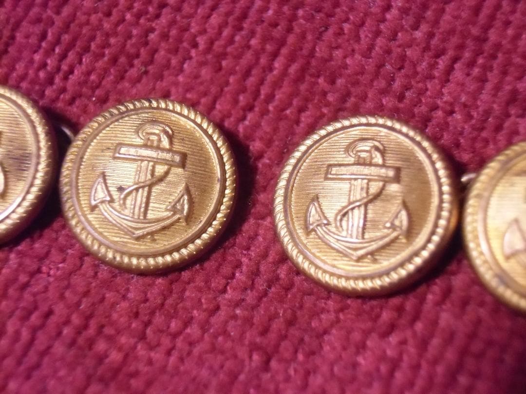 ⊞ドイツ軍＊海軍＊将官～将校用＊礼装用カフリンクス＊ペア（実物）