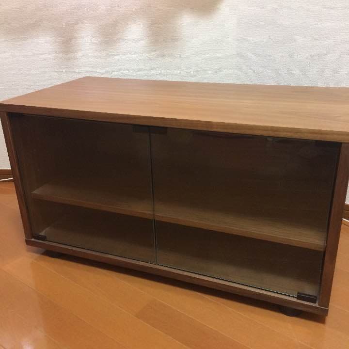 美品 ナチュラル木目ローボード テレビ台 幅90cm 北欧風 250720-9