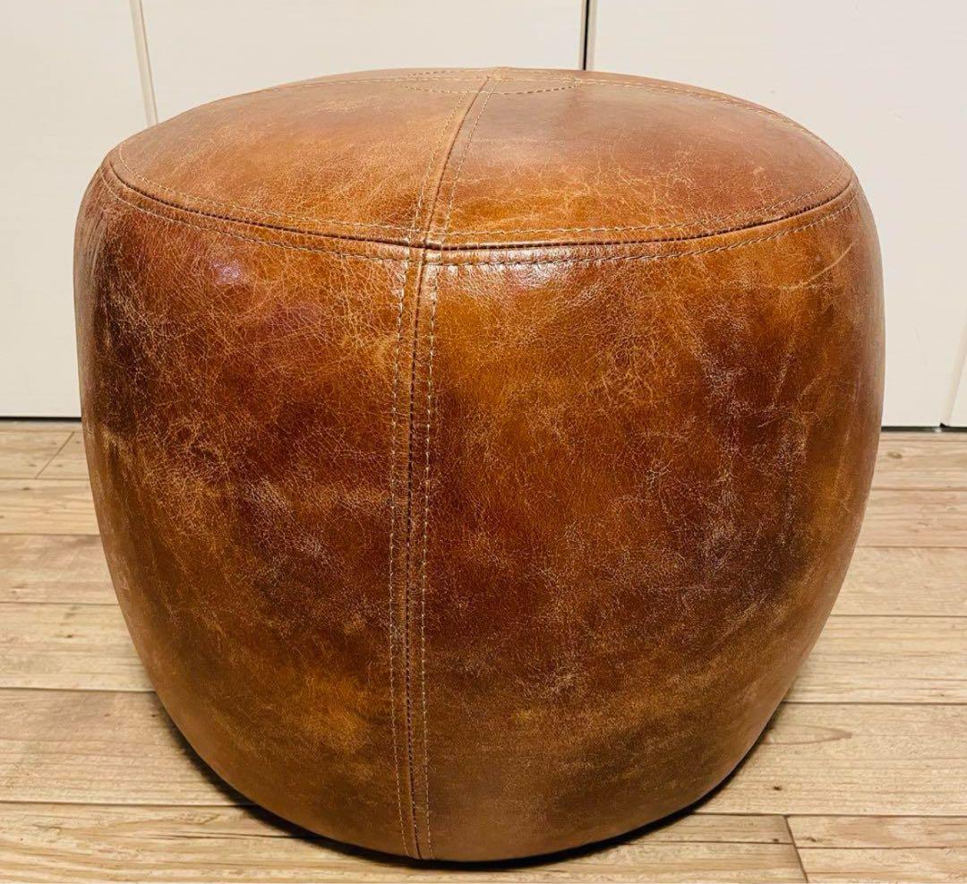 【良品】アクメファニチャー オーク レザースツール