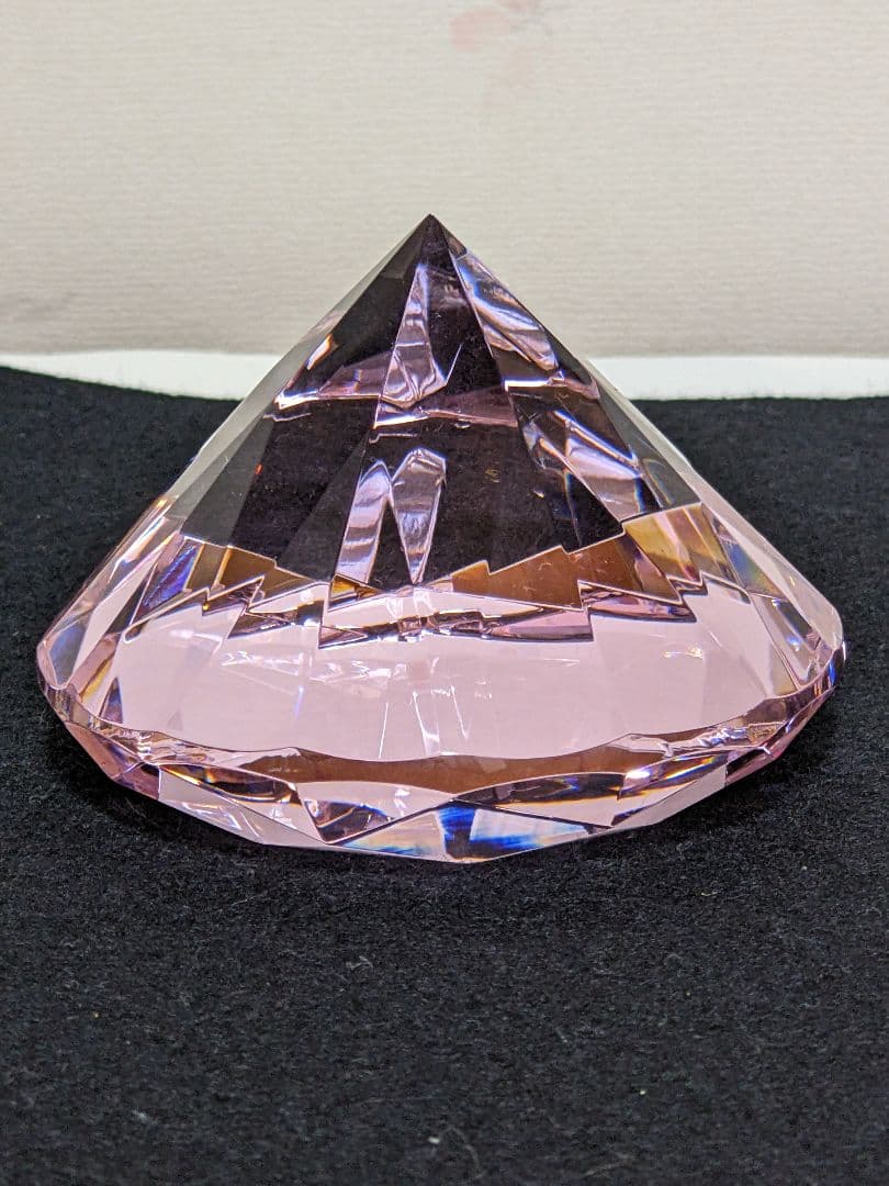 ♢ローゼンタール ドイツ製 ダイヤモンド形ピンク色 ガラスペーパー