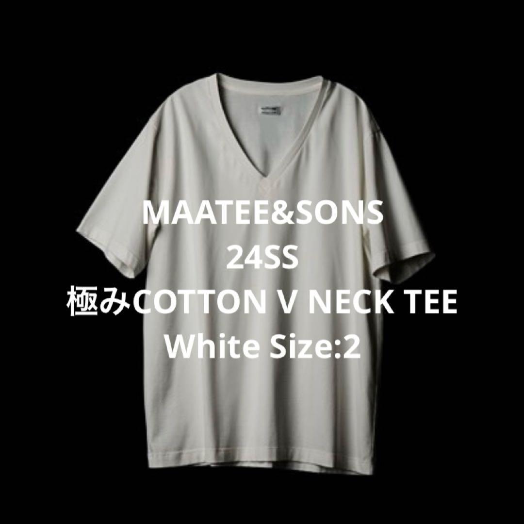 MAATEE&SONS 24SS ムコV TEE White サイズ:2
