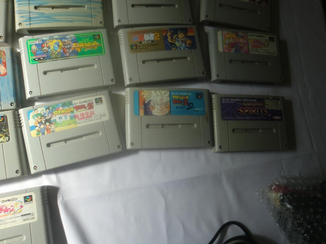 ジャンク品！スーパーファミコン本体とソフト大量まとめ売り！送料無料！