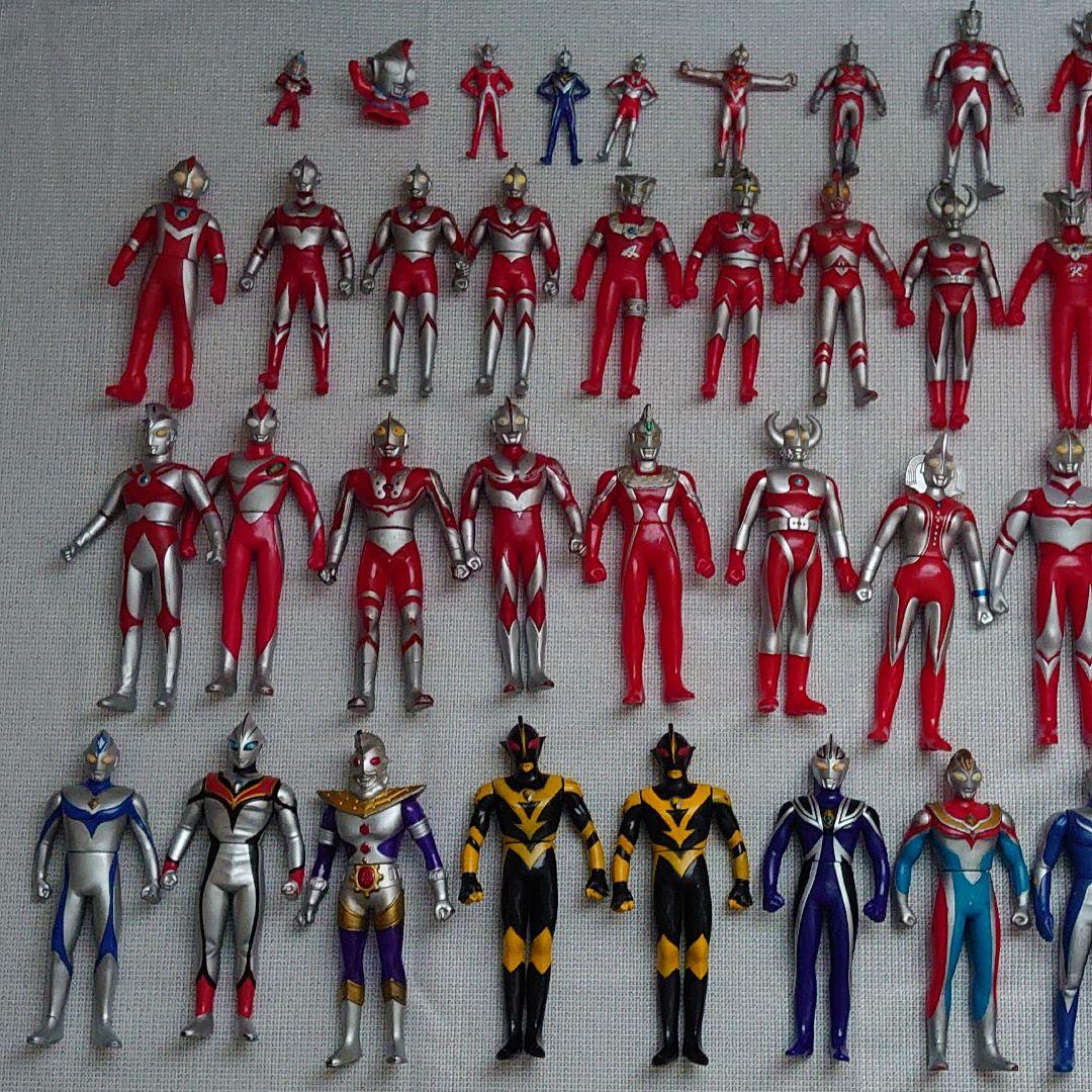 ウルトラマン(隊員、怪獣含)&仮面ライダー他戦隊ものソフビ フィギュア