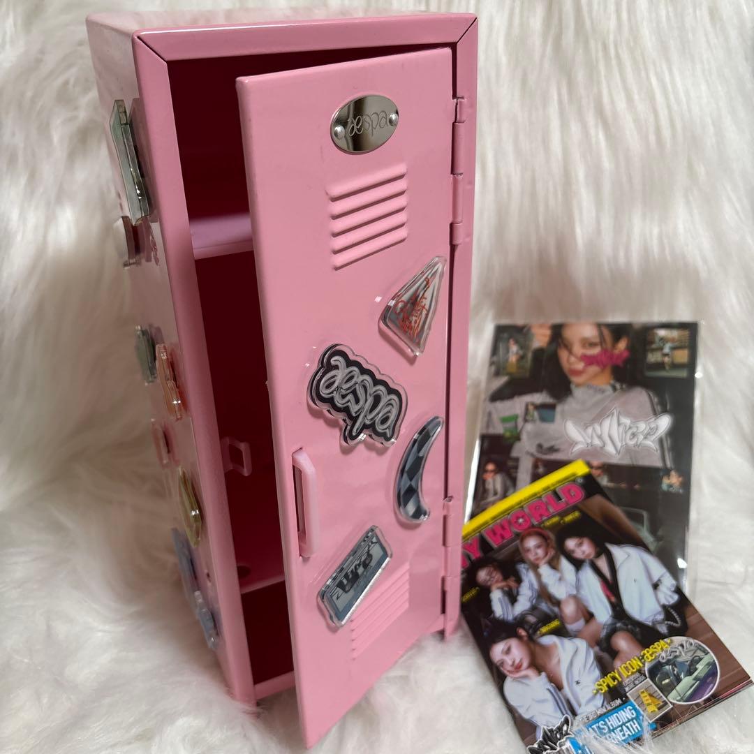 aespa MY WORLD ピンクロッカー ミニキャビネット - メルカリ