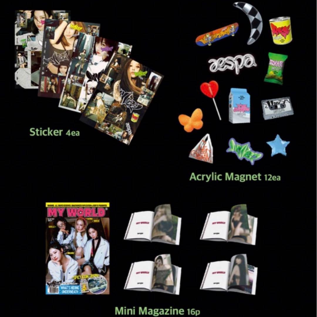 aespa MY WORLD ピンクロッカー ミニキャビネット - メルカリ