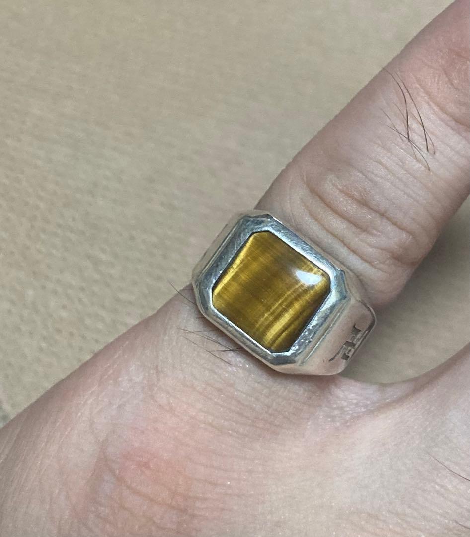 Kazumasa ワコマリア シグネットリング 印台 タイガーアイ