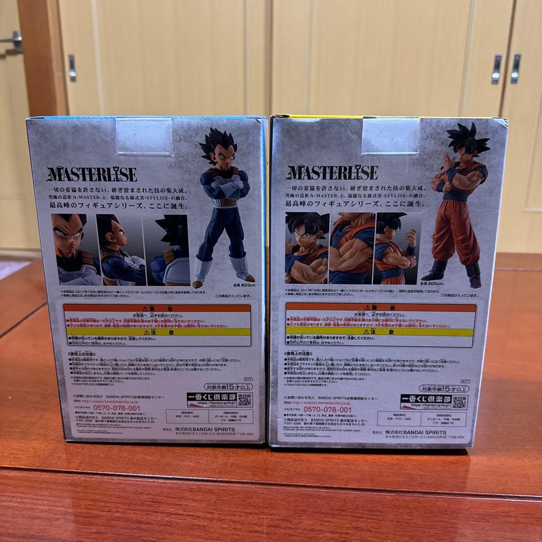 一番くじドラゴンボールSTORNG CHAINS!! C賞ベジータ&D賞孫悟空