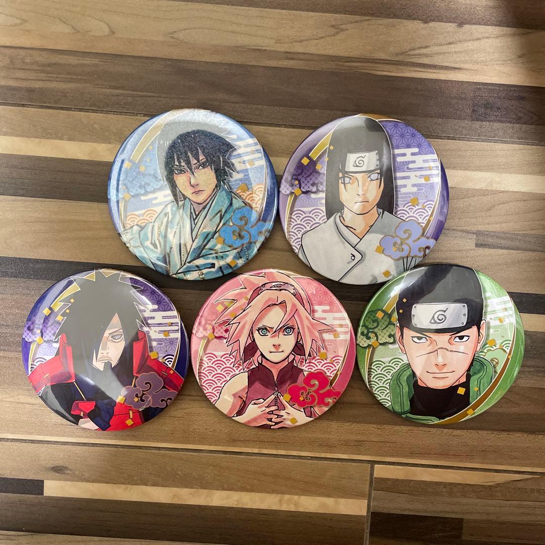 NARUTO 歌舞伎 缶バッジ カカシ サスケ サクラ