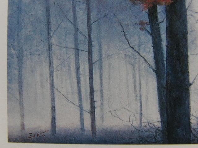 大熊栄子、【うつろう】、希少な額装用画集より、新品額装付、状態良好